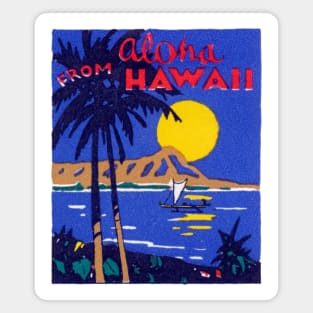 1930 Hawaiian Seascape Magnet